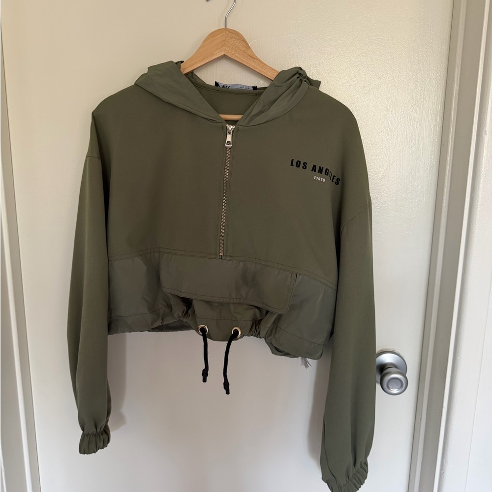 Zara Sage Green Hoodie